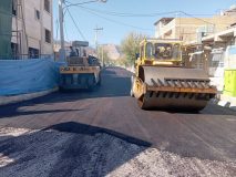 آغاز اجرای طرح آسفالت ۲۵ هزار متر مربع از معابر شهر ایج