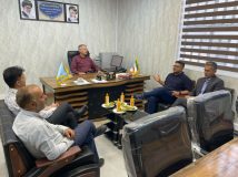 دیدار شهردار و اعضای شورای اسلامی شهر ایج با ریاست و کارکنان بنیاد مسکن انقلاب اسلامی شهرستان استهبان